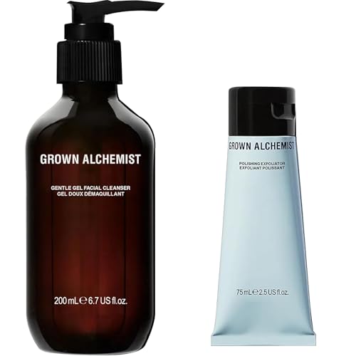 Grown Alchemist Facial Cleanser Set - Exfoliating & Gentle Gel Cleansers