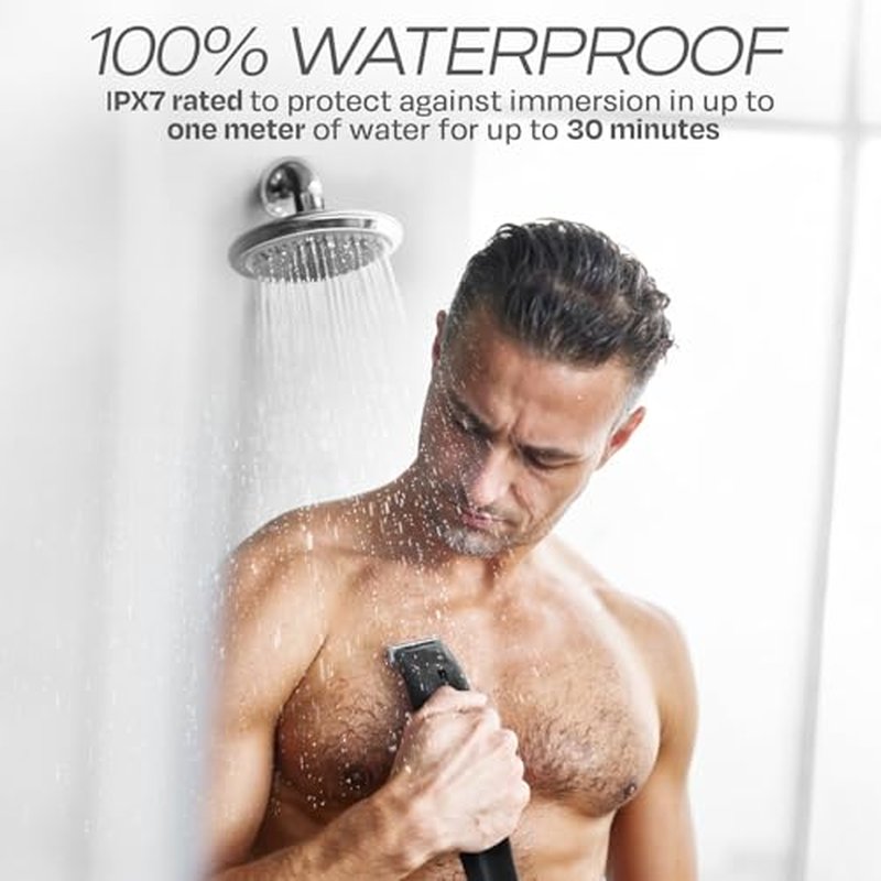HUMMINGBIRD MK4 Electric Trimmer for Men ? Precision Face & Body Hair Trimmer Kit, Waterproof Shaver for Hard to Reach Areas, USB-C Rechargeable, LED Display & Storage Base