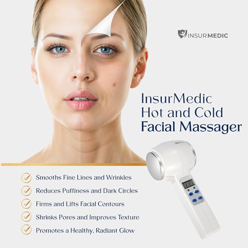 Hot and Cold Facial Massager - Cooling & Warming Vibration Beauty Tool - Spa Skincare Massage Equipment