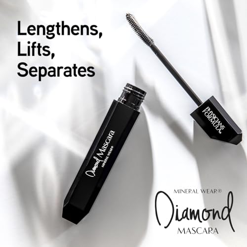 Physicians Formula Mineral Wear Diamond Mascara Black Diamond 2.12 FL Oz, Dermatologist Tested, Opthahlamologist Approved, Sensitive Eyes