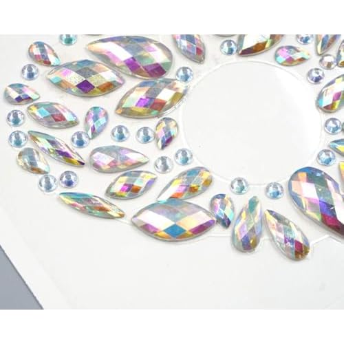 Topz Belly Button Ring Rhinestone body gems body jewels self adhesive sticker festival fashion body jewellery Decrations Body Glitter Tattoo Beauty Makeup Stickers