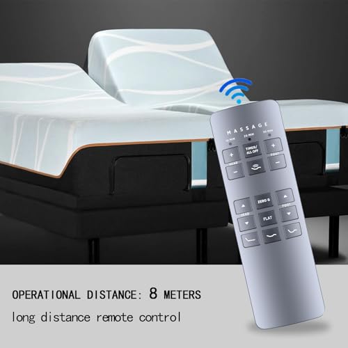 Replacement Remote Control for Serta Adjustable Bed RF258C 77391