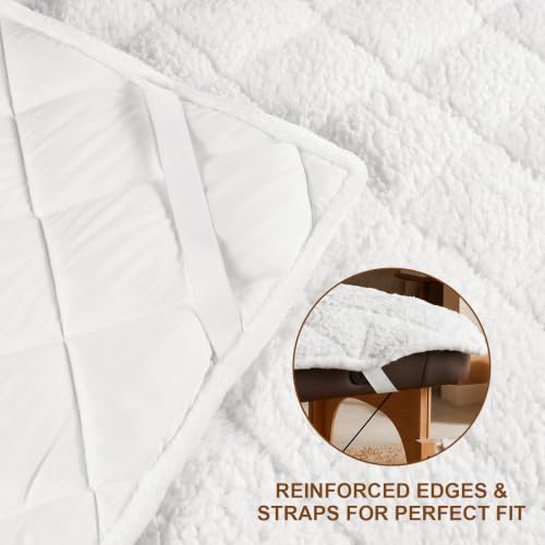 Double-Sided Fleece Massage Table Pad Set 72x30 Inches - 1 Set