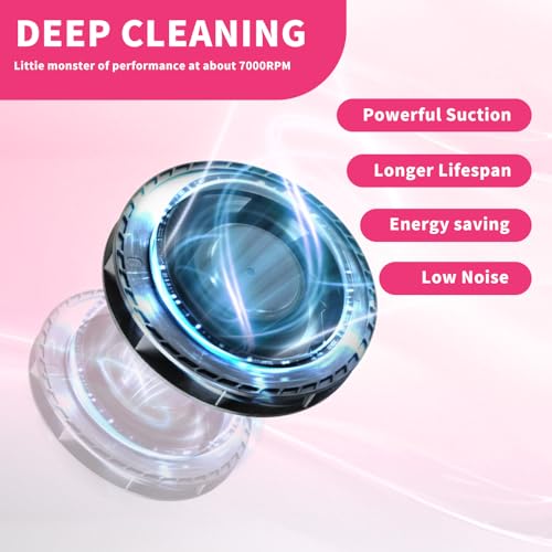 Missshine Nail Dust Collector with Dual Turbines 7000RPM, 5-Speed Nail Fan & Filter Papers
