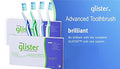 Glister Advanced Toothbrush Pack - Soft & Medium Bristles, Flexible Neck, Tapered Head, 4 Pack
