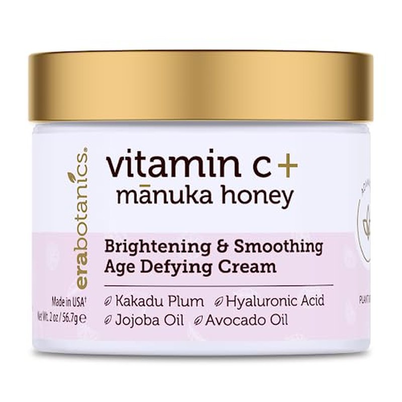 Era Organics Vitamin C Face & Organic Eye Cream ? Nourishing Vitamin C Face Cream for Fine Lines, Wrinkles + USDA Organic Eye Balm for Puffiness, Bags ? Made in USA, Safe For Sensitive Skin