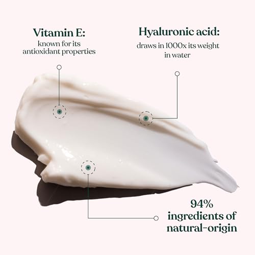 Vitamin E Eye Cream for All Skin Types - Vegan Hydrating 0.5 Fl Oz