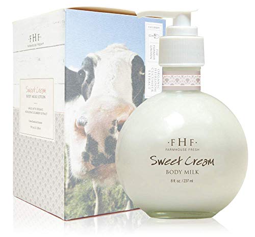 FarmHouse Fresh Sweet Cream Body Milk 8 Fl Oz - Moisturizing Lotion for Soft Skin