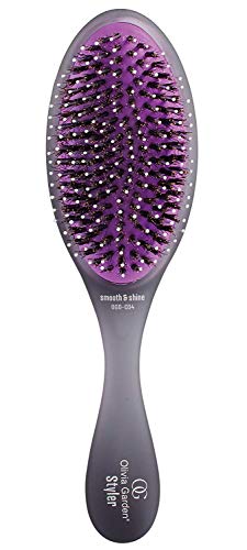 Olivia Garden OG Hair Brush Styler with Boar & Nylon Bristles - Black - All Hair Types
