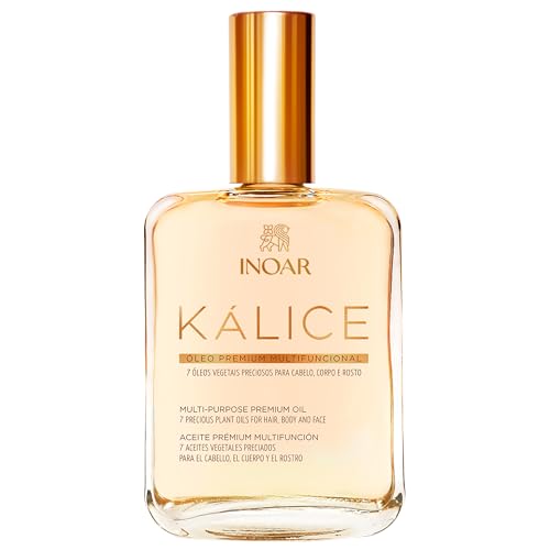 INOAR Kalice ?leo Essential Oil Blend Multi-Purpose Moisturizing & Regenerating Serum for Hair, Face & Body, 3.4 fl oz