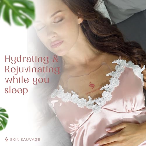 Skin Sauvage Chest & Neck Wrinkle Pads (2 Count) — Anti-Aging Silicone Smoothing & Moisturizing