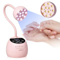 Makartt Cordless UV LED Nail Lamp Gooseneck Pink Flash Curing for Gel Nails
