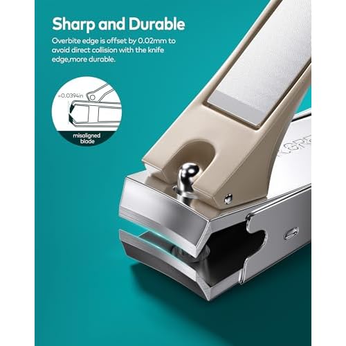 MR.GREEN 4 Pcs Nail Clipper Set Anti-Splash, Upgraded Nail Clippers with Nail File and Tweezers, Professional Fingernail & Toe Nail Clippers for Men & Women, Manicure Nail Kit with Premium Case
