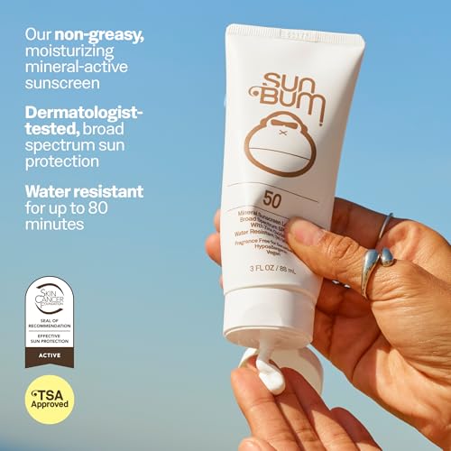Sun Bum Mineral SPF 50 Sunscreen Lotion - Vegan, Hawaii, 1 Fl Oz, 2 Pack