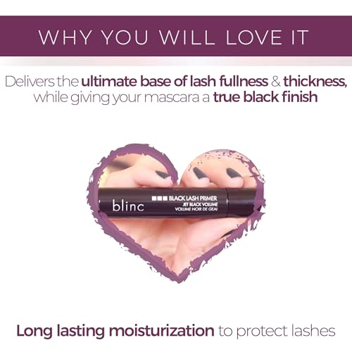 blinc Black Lash Primer 0.16 Fl Oz - Volumizing & Lengthening Eyelash Primer, Vegan & Cruelty-Free