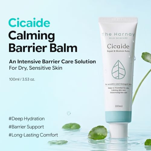 Cica & Ceramide Moisturizing Balm for Sensitive Skin - 3.53 oz Korean Face Cream