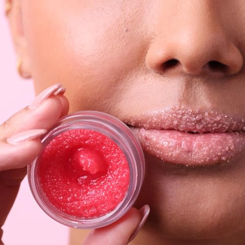 Watermelon Lip Treatment Set - Natural Lip Scrub & Hydrating Balm, 3 Pieces