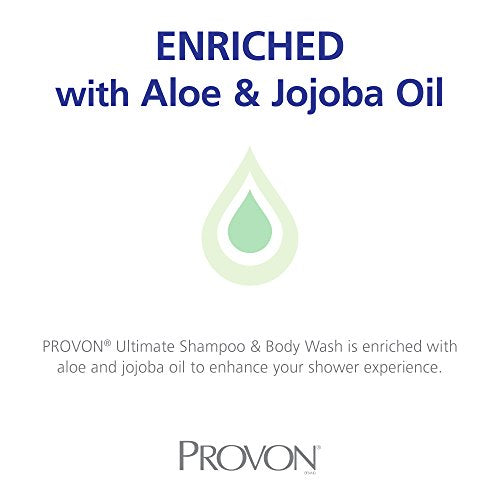 Provon NXT Ultimate Shampoo & Body Wash Refill Light Herbal Scent 1000mL Pack of 8