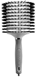 Olivia Garden Ceramic & Ion Turbo Vent Hair Brush with Boar Bristles & Sectioning Pick