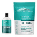 Foot Soak with Tea Tree & Peppermint for Foot Odor Athletes Foot Epsom Salt