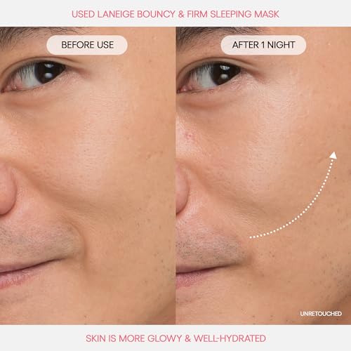 LANEIGE Bouncy & Firm Sleeping Mask 2oz - Korean Overnight Face Hydrating & Anti-Aging