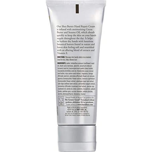 Burt's Bees Shea Butter Hand Repair Cream, 3.2 Oz (Pack of 18)