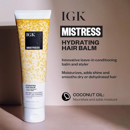 Hydrating Hair Balm Leave-In Conditioner & Smoothing Cream - 5 Fl Oz