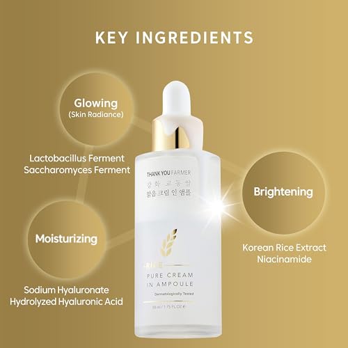 THANKYOU FARMER Rice Glow Ampoule for Radiance & Hydration 1.75 fl oz