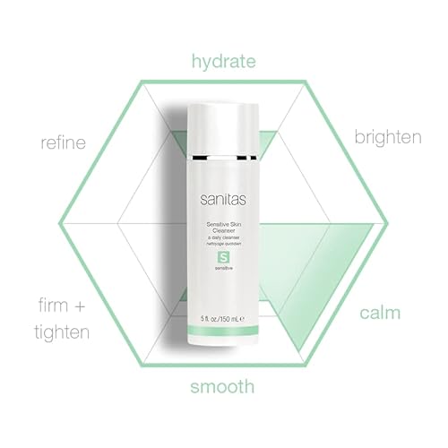 Sanitas Skincare Sensitive Skin Cleanser, Ultra Mild, Protective Cleanse, Fragrance Free, Aloe Vera, Beta Glucan, 5 Ounces