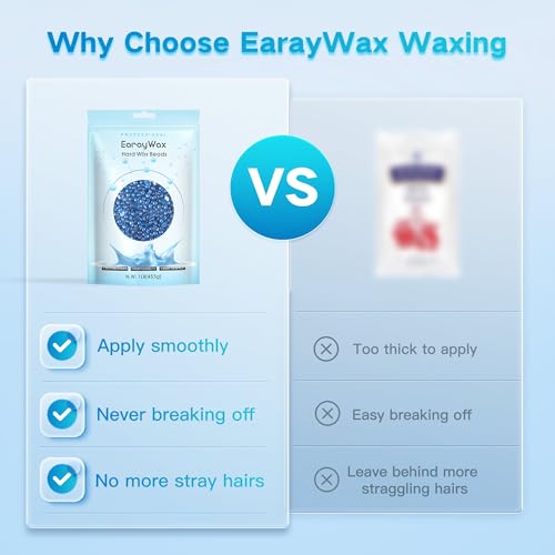 Hard Wax Beads, 1lb, Wax for Coarse Hair Removal, Sensitive Skin, Full Body, Women and Men