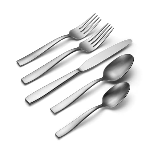 Oneida Everdine 45-Piece Flatware Set Service for 8 - Stainless Steel Dishwasher Safe