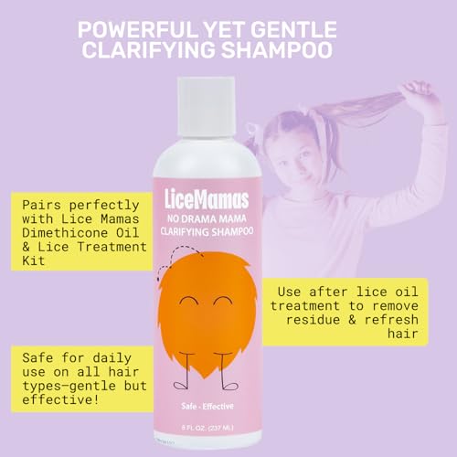 Gentle Clarifying Shampoo for Lice Removal & Prevention - 8 oz