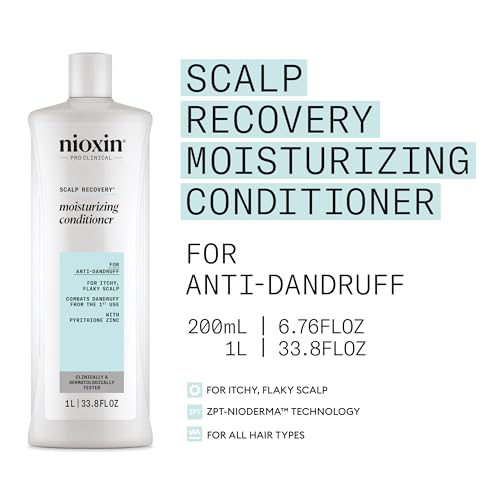 Nioxin Scalp Recovery Moisturizing Conditioner | For Itchy, Flaky Scalp | Anti-Dandruff | Formulated with Pyrithione Zinc & Strengthening Amino Acids