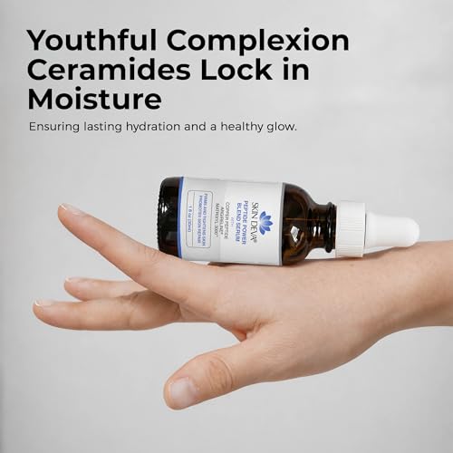 Copper Peptide Face Serum with Argireline & Hyaluronic Acid - 1oz - Skin Deva