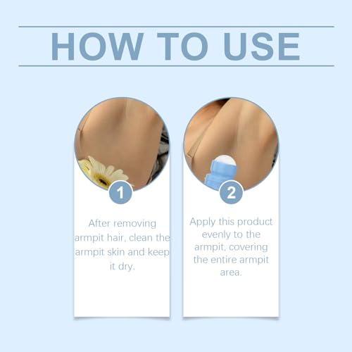 Ingrown Hair Treatment Serum, Smoothing Solution Ingrown Hair Treatment Roller, Gentle Exfoliation, for Underarms, Legs, and Chest, for Visibly Clearer, Smoother Skin (2pcs)