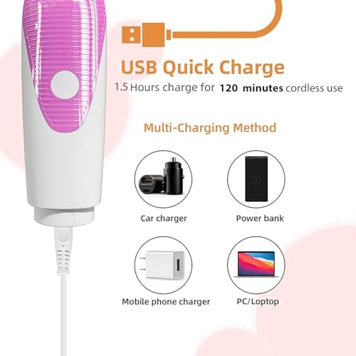 Electric Razors for Women Legs Shavers: 3 in 1 Electric Shavers - Legs and Body Shavers, Nose Hair Trimmer, Eyebrow Shaver