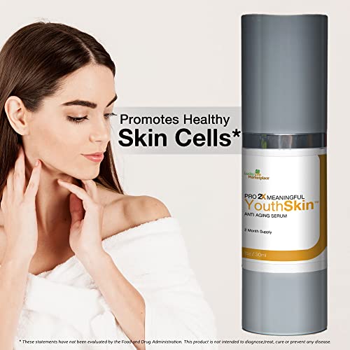 Pro 2x Youth Skin Serum - Anti-Aging, Brightening & Exfoliating, 2-Month Supply