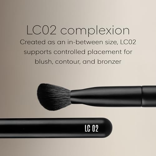 rephr LC 02 Complexion Brush, Synthetic Bristles, Liquid/Cream Contour & Bronzer Application