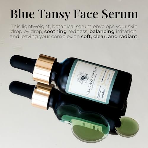 Blue Tansy Face Serum for Sensitive Skin - Anti-Aging Botanical Facial Oil 1 oz