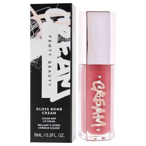 Gloss Bomb Color Drip Lip Cream - Fenty Glow Lipstick, Hydrating & Long-Lasting, 0.3 oz