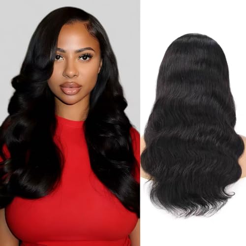Hunt Charm 18 Inch Body Wave Glueless Half Wig 3-in-1 Human Hair with Drawstring & Headband - BD-1B