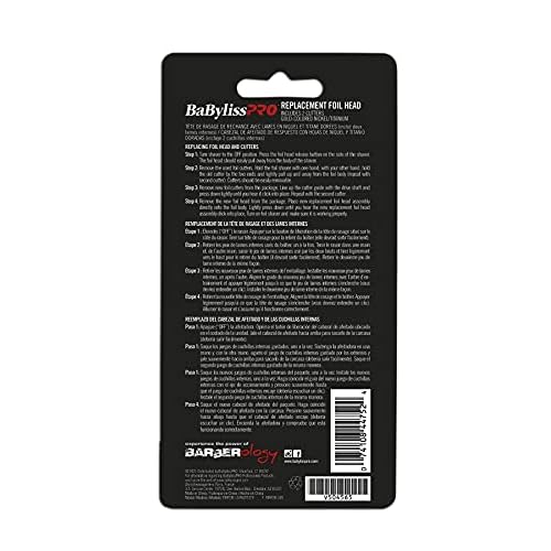 Replacment Foil and Cutter for MetalFX Double Foil Shavers