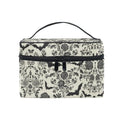 Makeup Train Case with Large Capacity - Retro Flower Portable Cosmetic Organizer A002