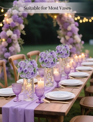 Lilac Flower Balls for Wedding Centerpieces - 10 Pcs, 9.5 Inch