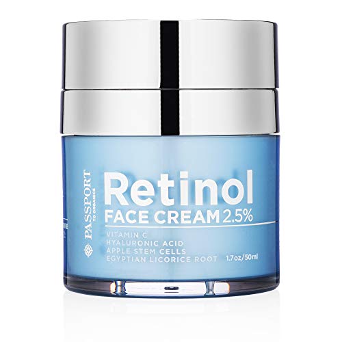 Retinol Face Cream 2.5% Organic Anti-Aging Moisturizer for Dry Skin - Passport to Organics