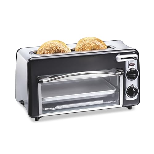 Hamilton Beach 2-in-1 Countertop Toaster Oven & 2-Slice Toaster - Compact Kitchen Appliance
