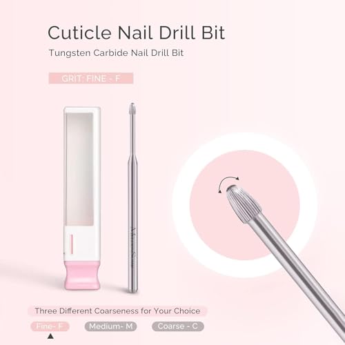 MelodySusie Professional Rechargeable Nail Drill 30000 RPM with Professional Tornado and Cuticle Clean Nail Drill Bit