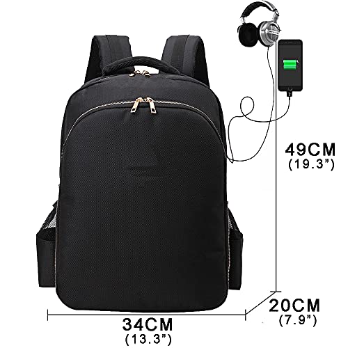 MAXPAND Barber Backpack with USB Port - Hairdresser Tool Organizer, Waterproof Nylon, Large Capacity