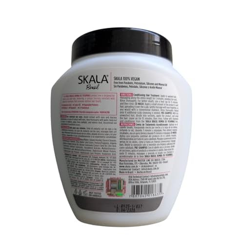 Skala Expert Bomba de Vitaminas, SOS Fortalecimento dos Fios, Brazilian Hair Vitamin Treatment 35.2Oz