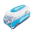 BRISA VW Collection - Volkswagen Neoprene Universal Makeup Cosmetics Toiletry Travel Pharmacy Bag in T1 Bus Design (Turquoise) (Large (11.8 x 5.5 x 4.7 inches))